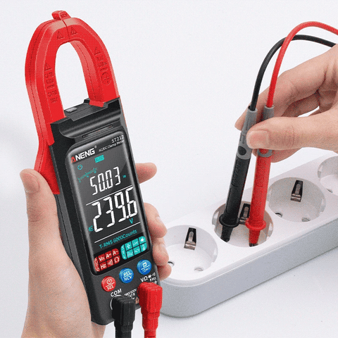 ANENG ST212 Digital Clamp Meter 6000 Counts DC/AC Current 400A Amp Multimeter Large Color Screen Voltage Tester Car Hz NCV Ohm