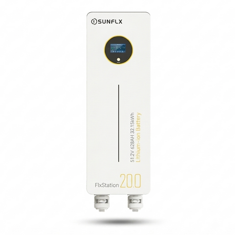 SUNFLX FlxStation 20.0 20kW 51.2V LiFePO₄ Lithium-Ion Battery