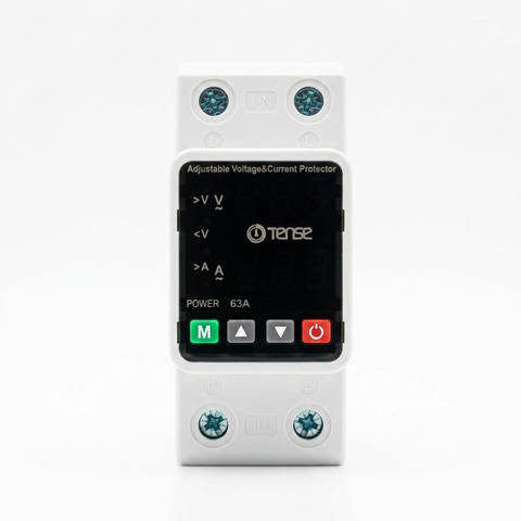 Tense TEN-63VA 2in1 Adjustable Over & Under Voltage Protector Ampere Protector