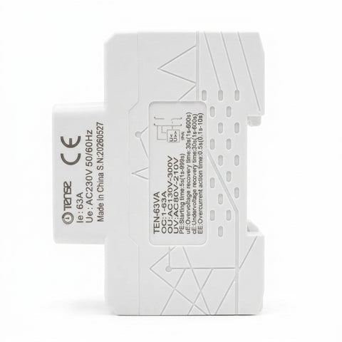 Tense TEN-63VA 2in1 Adjustable Over & Under Voltage Protector Ampere Protector