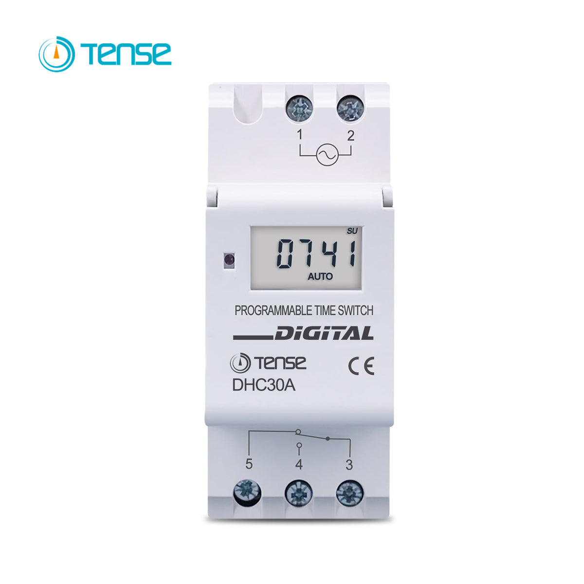 Tense 30A Weekly 7 Days Programmable Digital TIME SWITCH Timer (NO/NC)