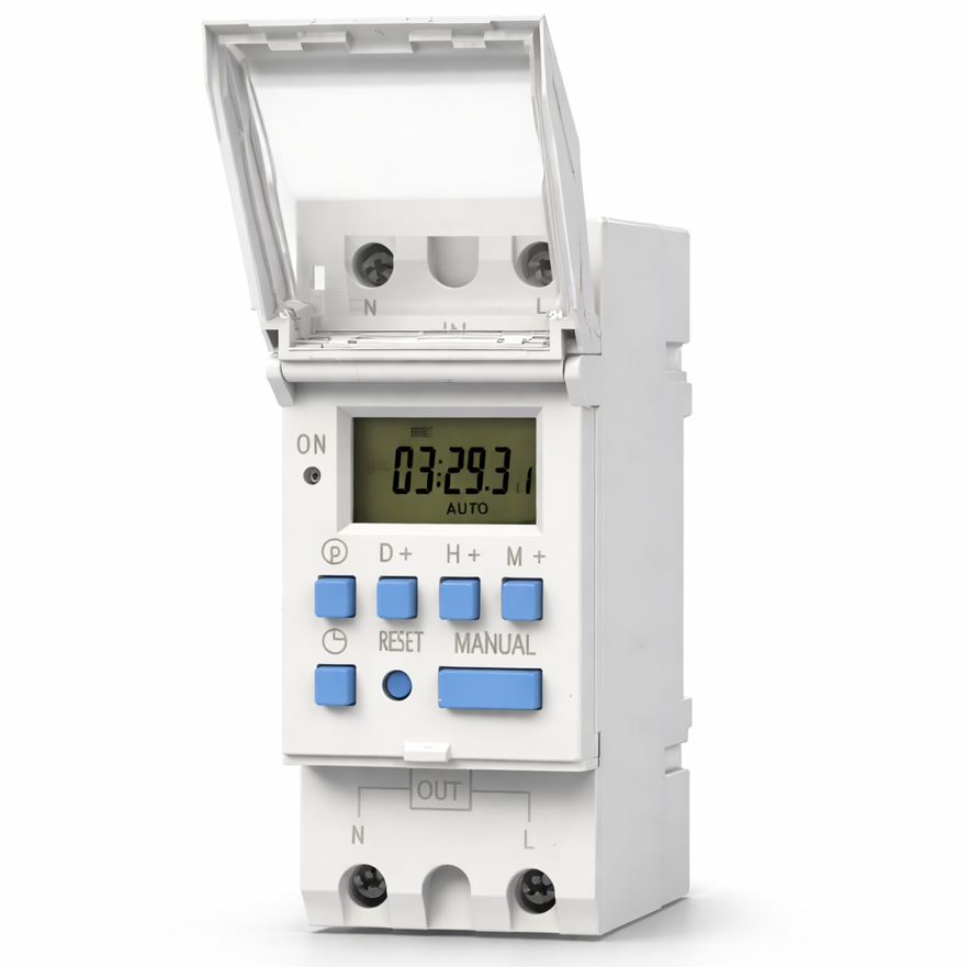 Weekly Time Switch Tomzn 30A Weekly 7 Days Programmable Digital TIME SWITCH Timer ...