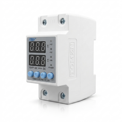 Tomzn 4th Gen 2IN1 Adjustable Over & Under Voltage Protector TOVPD1-63/TOVPD1-40 Colourful