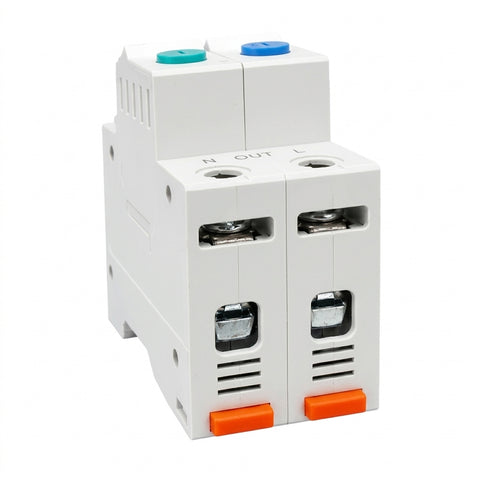 TOMZN WiFi Smart Switch Earth Leakage Protector 2P 63A | Tuya Smart Energy Meter