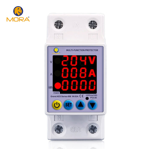 Mora 3in1 voltage protector Over and Under Voltage Protective Device with Kwh meter