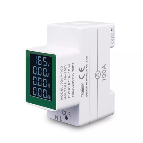 Tomzn TOVA-100 4in1 100A Din Rail Energy Meter