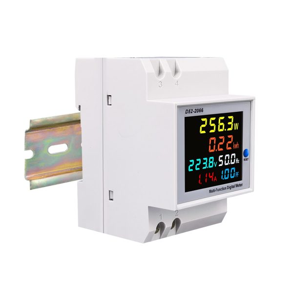 TOMZN 6IN1 din rail AC 220V 100A Voltage Current KWH Electric energy meter with Frequency and Power Factor