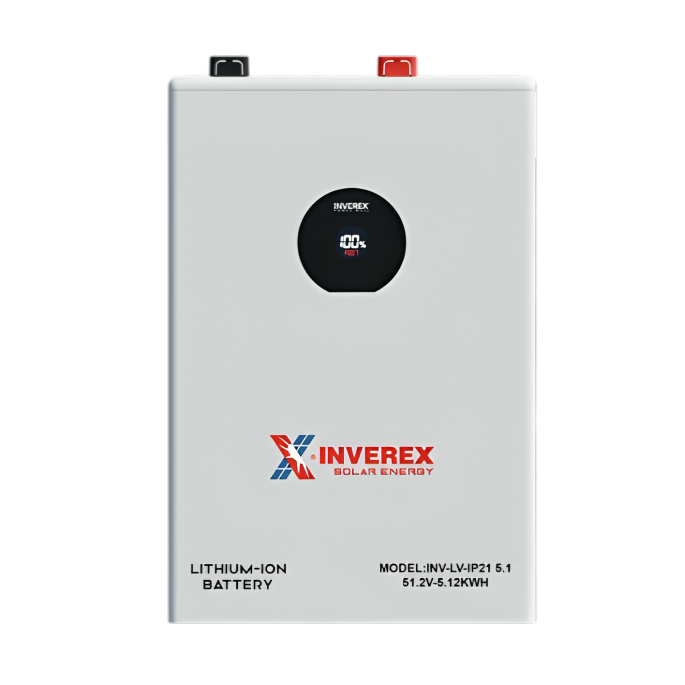 Inverex INV-LV-IP21 5.1kWh Lithium-Ion Battery | 100Ah LiFePO4 | Scalable Energy Storage Solution