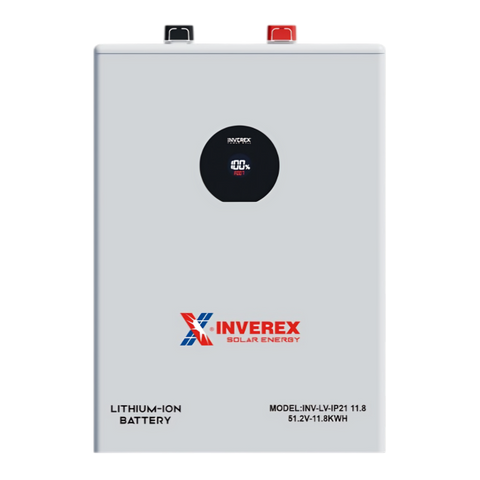 Inverex INV-LV-IP21 11.8kWh Lithium-Ion Battery | 230Ah LiFePO4 Solar Battery | Scalable Energy Storage