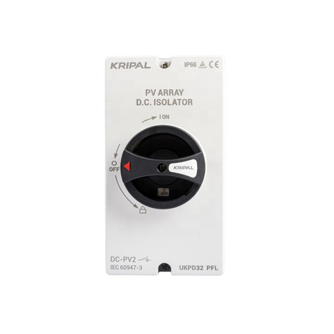 Kripal UKPD32 PFL A4B DC Isolator Switch 1500V 4-Pole 32A IP66 | Solar DC Disconnect Switch