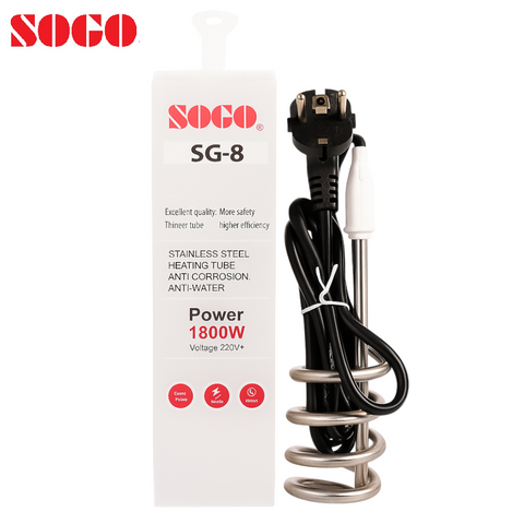Sogo SG-8 1800W Stainless Steel Heating Tube – Anti-Corrosion, High Efficiency & Safe Electric Heater Element (220V)