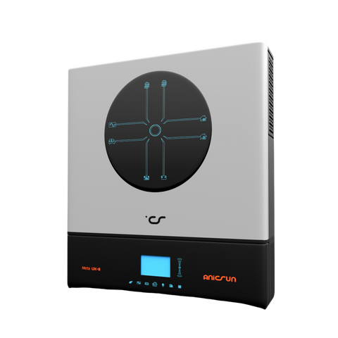 Anicsun Meta UX 8kW Off-Grid Single Phase Inverter – WiFi Enabled with 2.8” LCD & Parallel Function