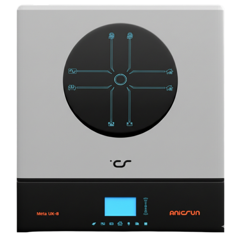 Anicsun Meta UX 8kW Off-Grid Single Phase Inverter – WiFi Enabled with 2.8” LCD & Parallel Function