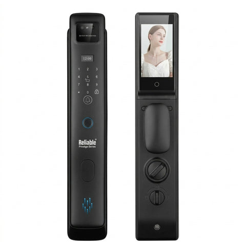 Reliable Electric 3D Face Smart Door Lock with Camera | Video Calling | Fingerprint