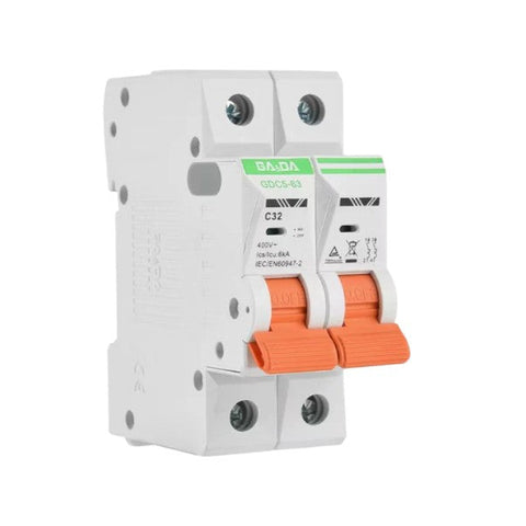 GA&DA GDC5-63 2P AC MCB  Circuit breaker – Durable 400V AC Circuit Breaker for Reliable Electrical Protection