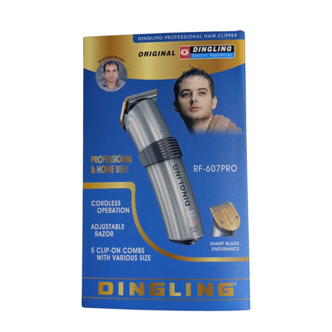 Original Dingling RF-607 Pro Professional Hair & Beard Trimmer – Rechargeable Cordless Trimmer for Men