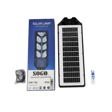 Sogo Solar Lamp DM-700 Solar Street Light IP66 | Ultra-Bright Outdoor LED Lighting