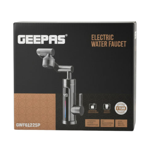 Geepas GWF-61225P Instant Electric Water Heating Faucet – Quick Hot Water Tap for Kitchen & Bathroom