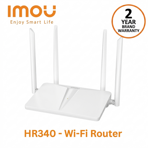 IMOU HR-340 300Mbps Wireless WiFi Router | 4 External Antennas | Camera Auto Sync | Stream Accelerate