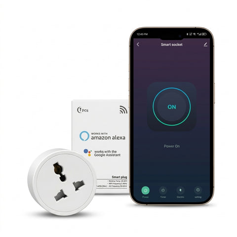 Reliable Electric 2 Pin Smart WiFi Plug 20A with Energy Monitoring | Tuya Smart App