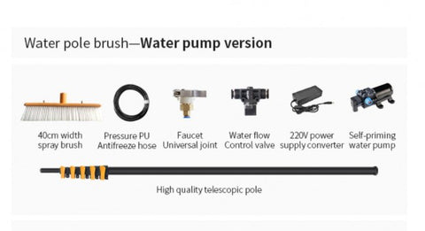 Long Range Solar Panel And Glass Panel Cleaning Manual Brush