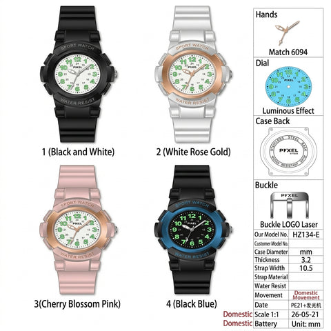 Pixel Smart Locator Watch – GPS Tracking Sports Watch | Water-Resistant Design