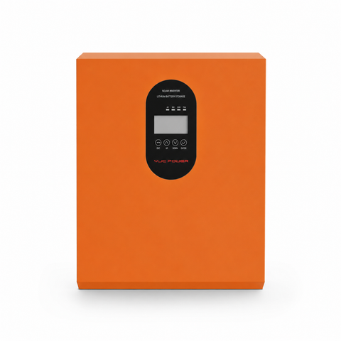 YJC Power All-in-One 1.2kW Hybrid Solar Inverter with 1.28kWh LiFePO4 Battery (BYD Cells)