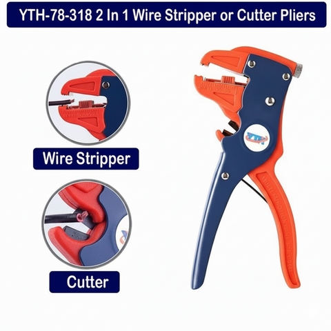 YTH-78 318 Self-Adjusting Cable Wire Cutter & Stripper