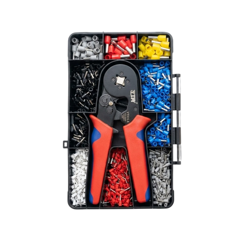 YTH-TC01 Tubular Terminal Crimping Kit Tool | 0.25–10mm² Ferrule Wire Crimper with Adjustable Pressure